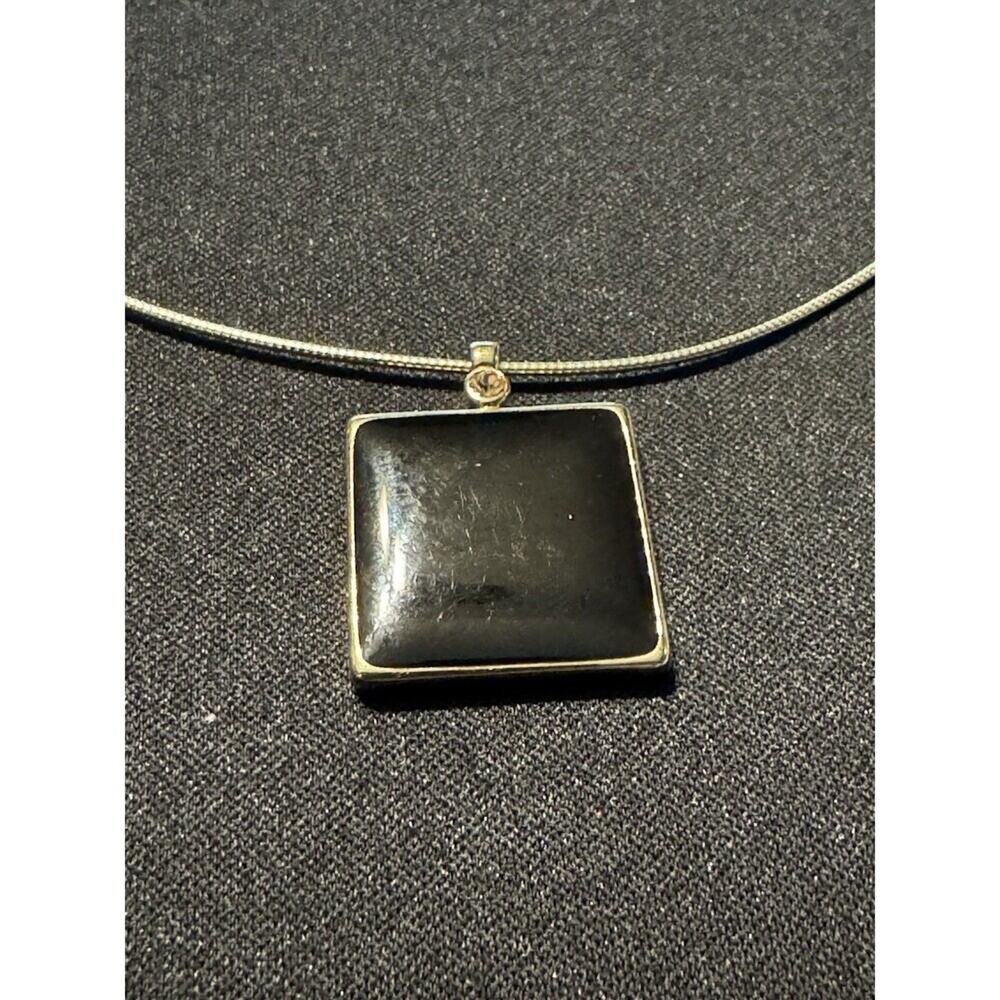 Anne Klein Choker With Black Pendant 5in X 5in 1.5 Extender
